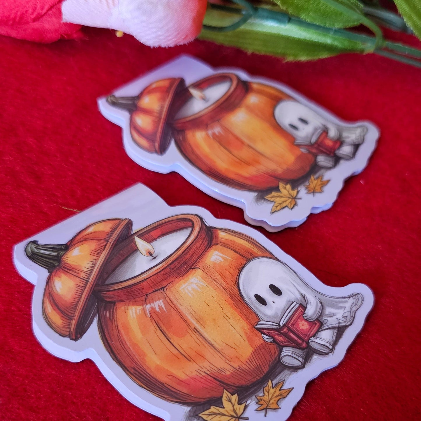 Reading Ghostie Magnetic Bookmark