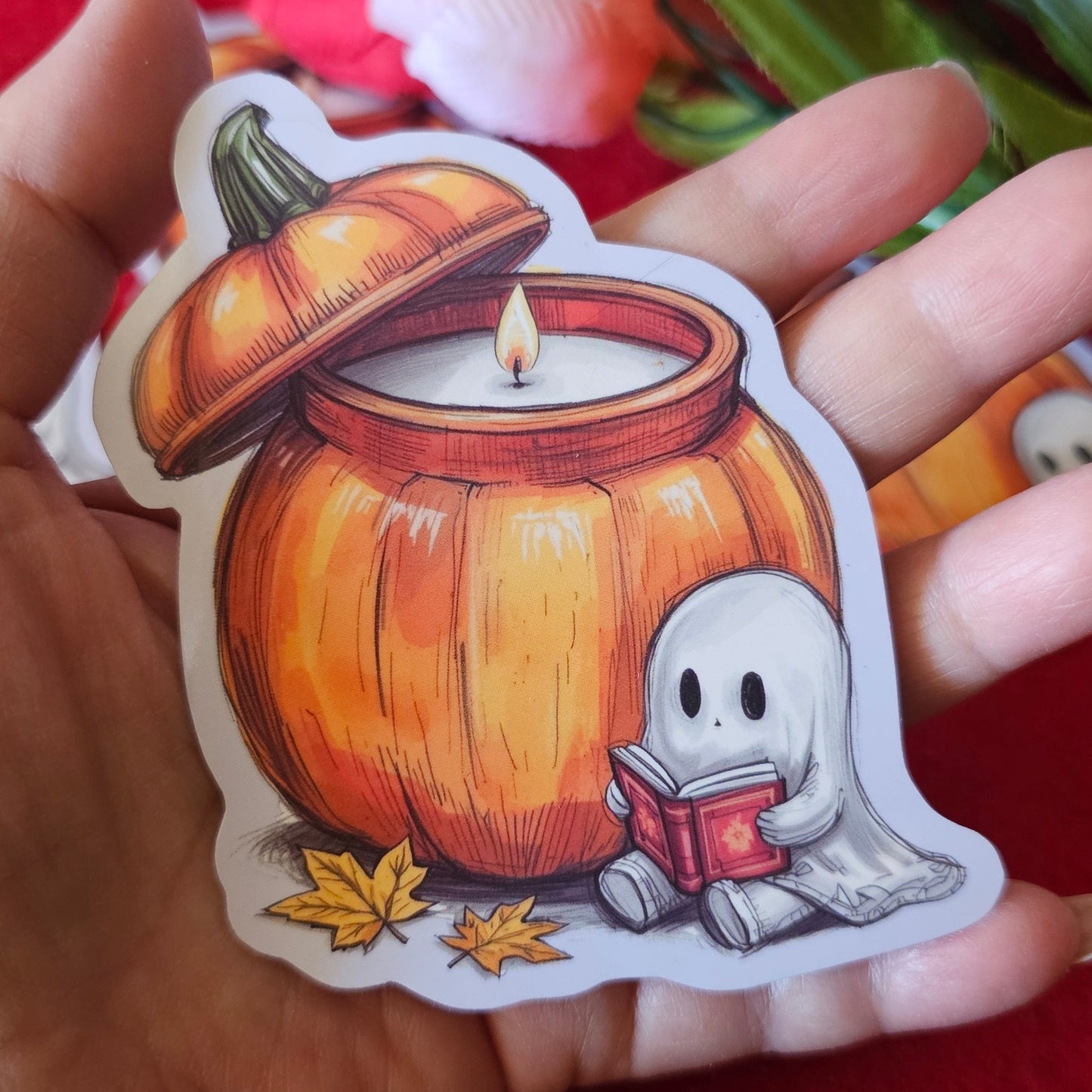 Reading Ghostie Vinyl Sticker