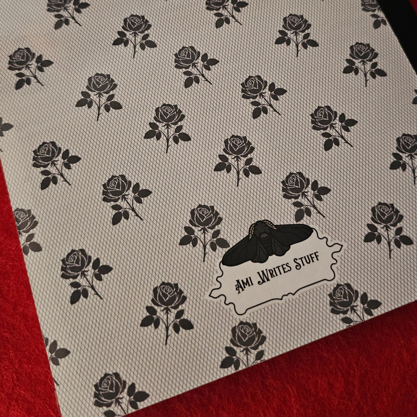 Lace and Moth Composition Notebook
