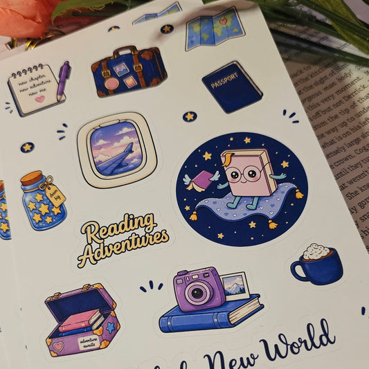Bookie's Adventures Sticker Sheet