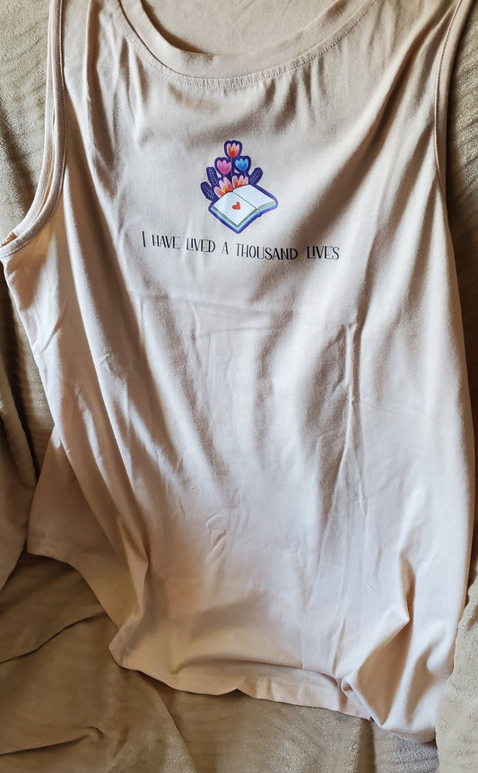 SECOND CHAPTER: I Have Lived A Thousand Lives Loose Fit Tank Top Size L