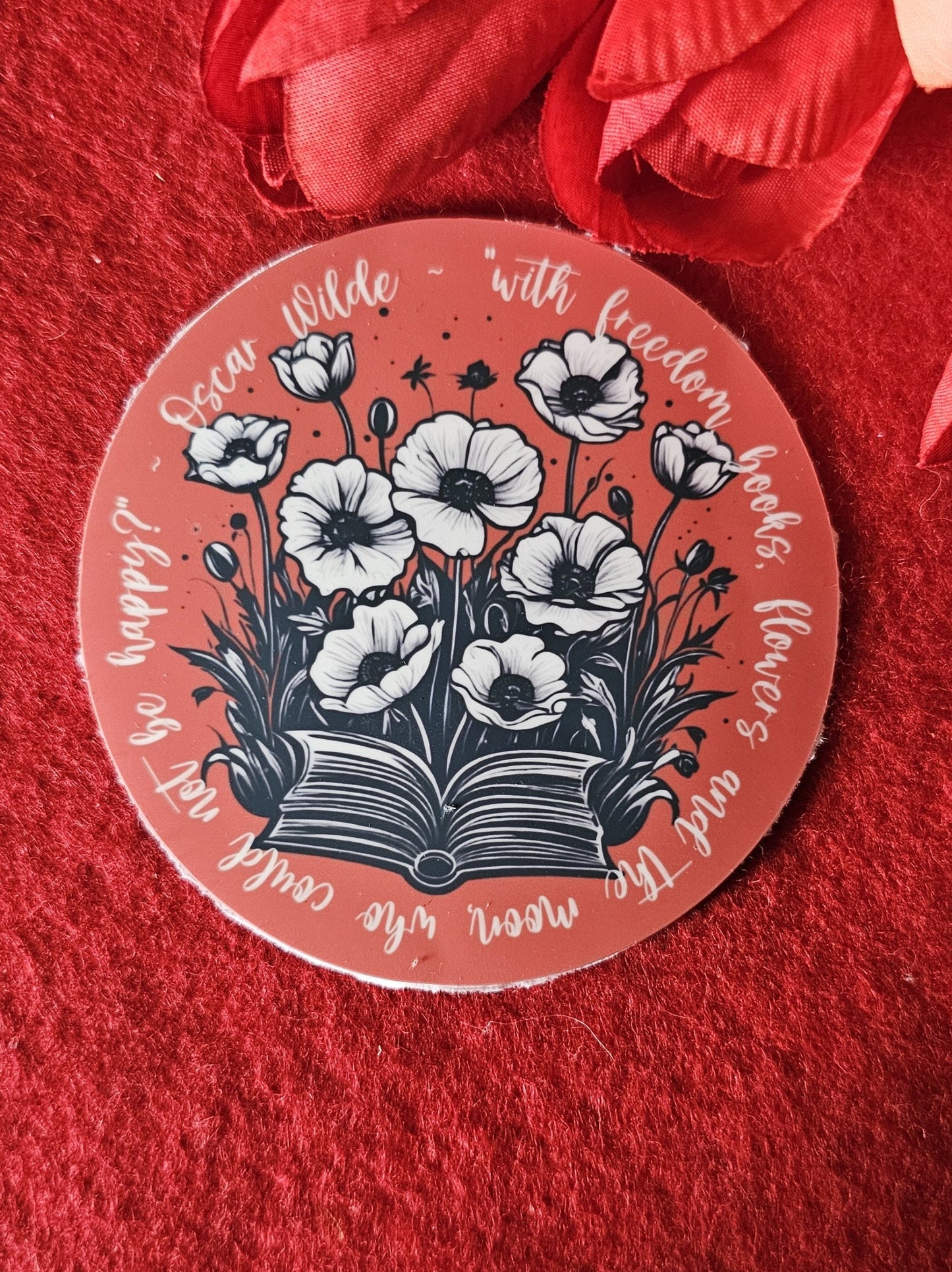 Oscar Wilde Quote Laminate Vinyl Sticker