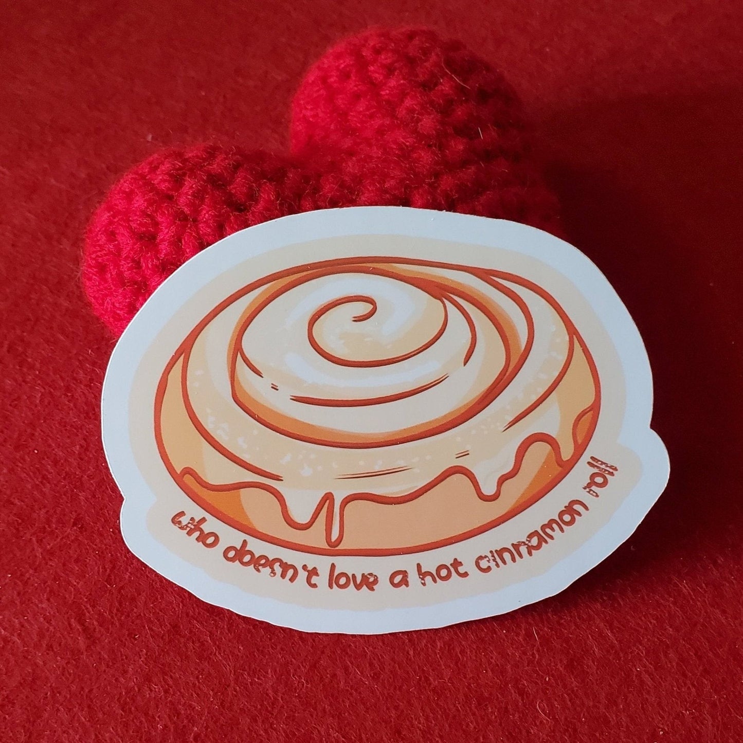 Hot Cinnamon Roll Vinyl Sticker