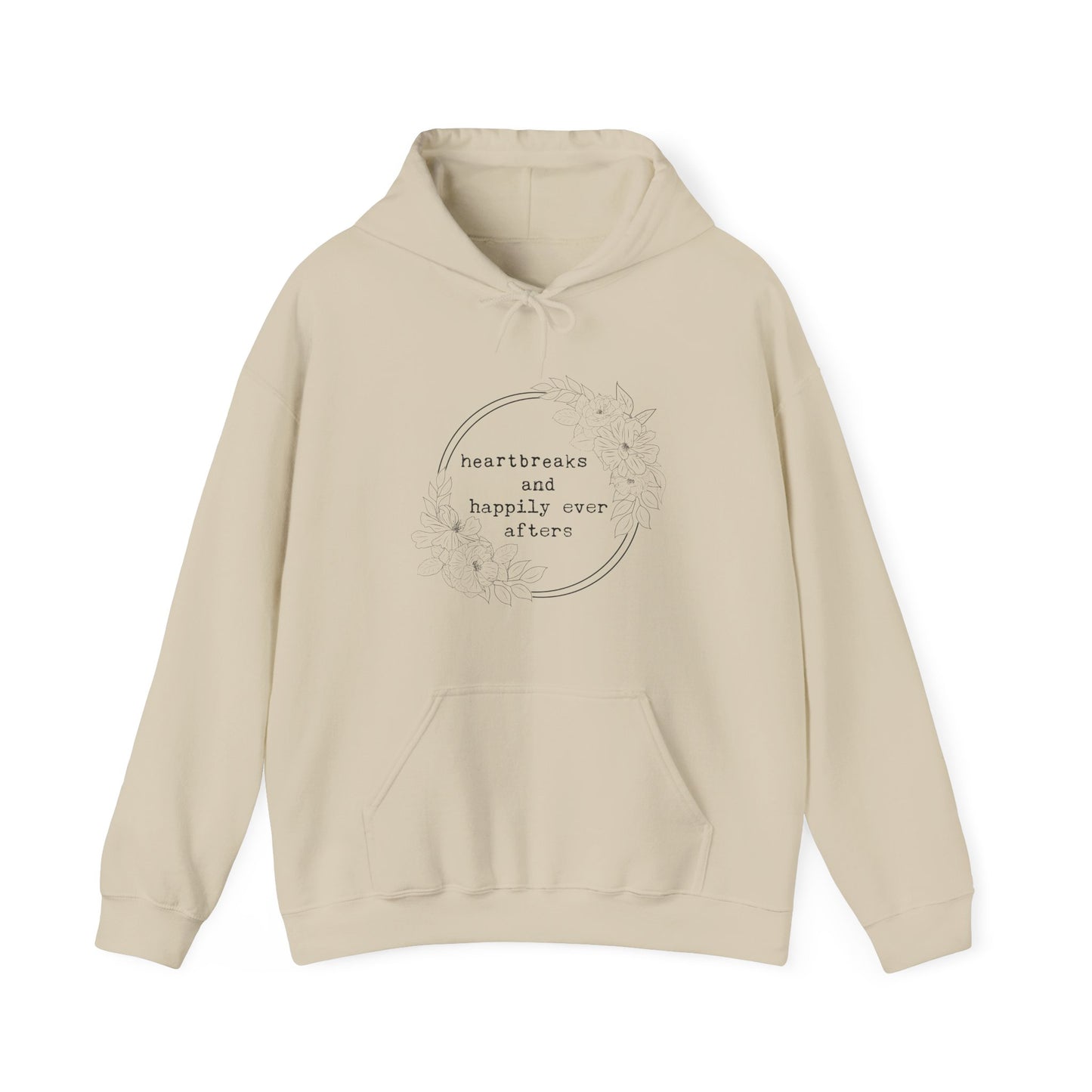 Heartbreaks and HEA Hooded Sweatshirt, Bookish Sweater