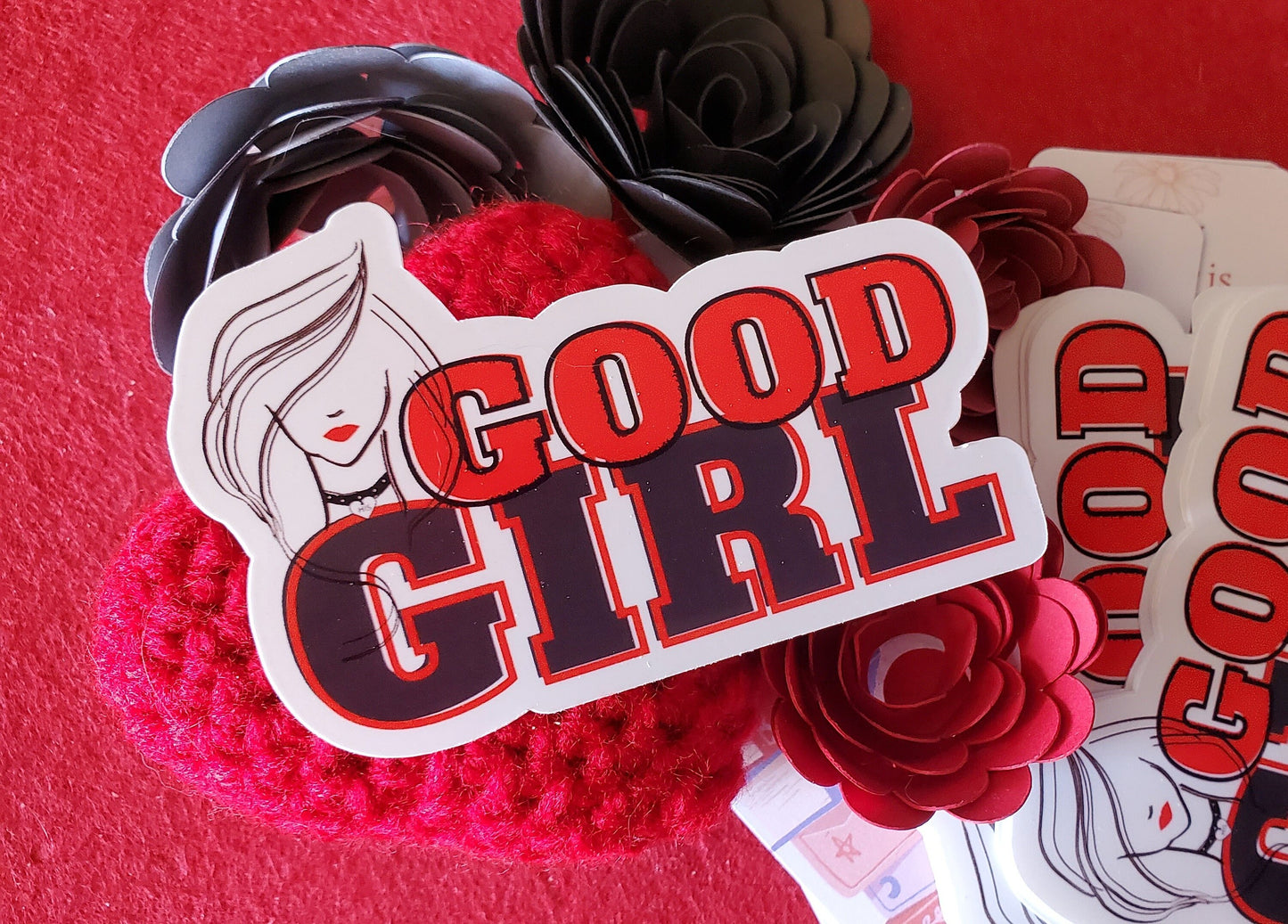 Good Girl Bookish Vinyl Sticker