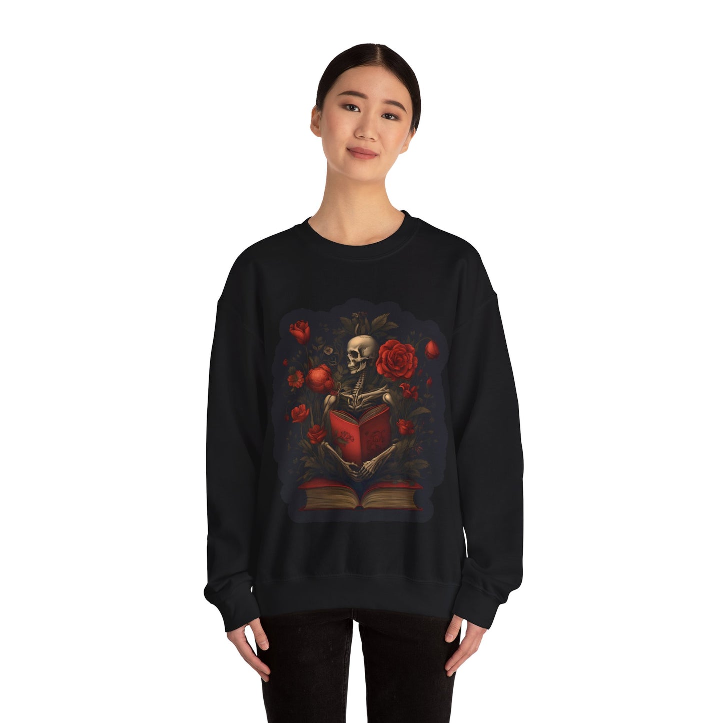 Dark Fairy Tale Reader™ Crewneck Sweatshirt - Comfortable Unisex Heavy Blend