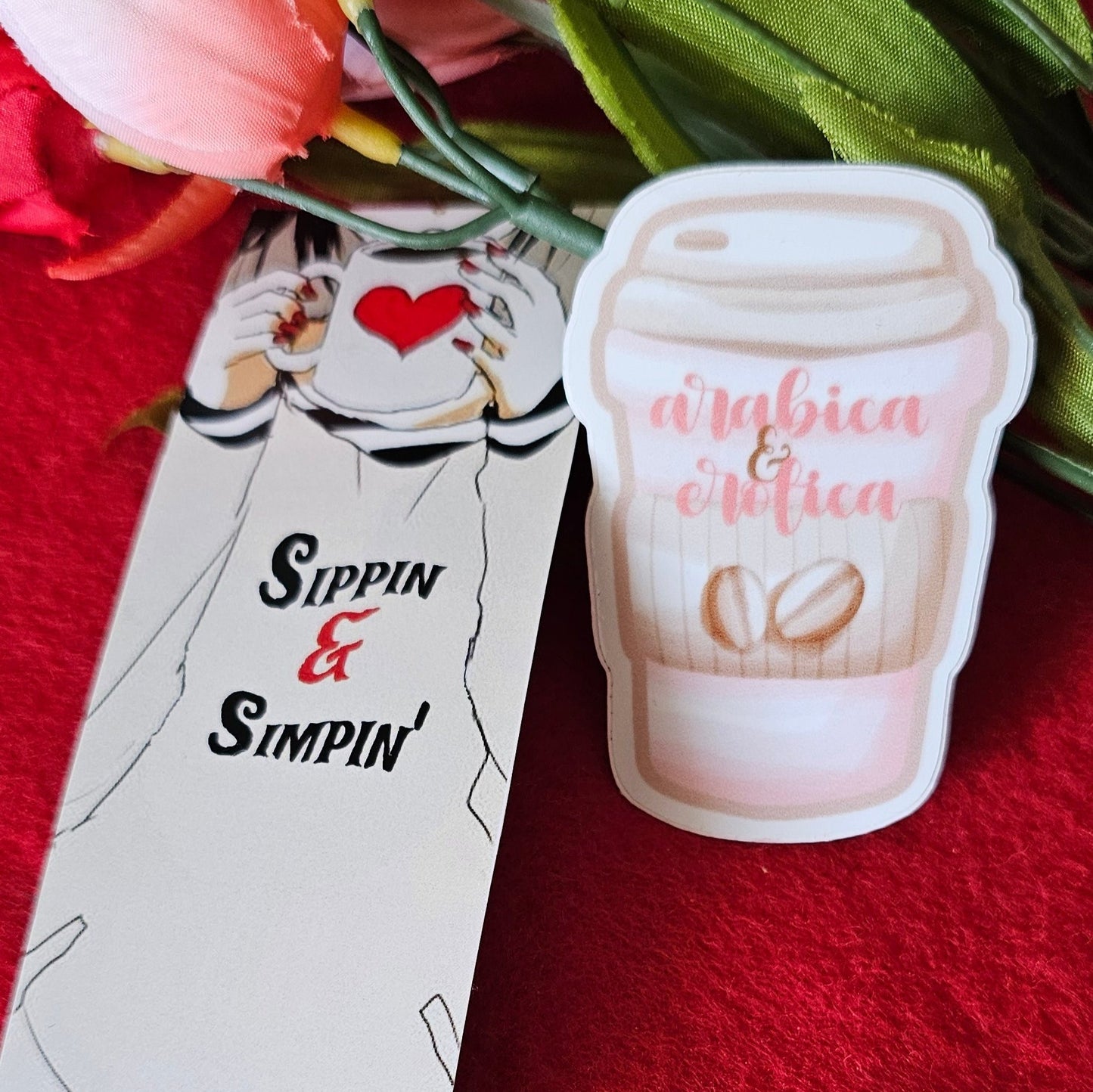 Arabica Erotica Sticker Set, Simpin & Sippin Bookmark Set