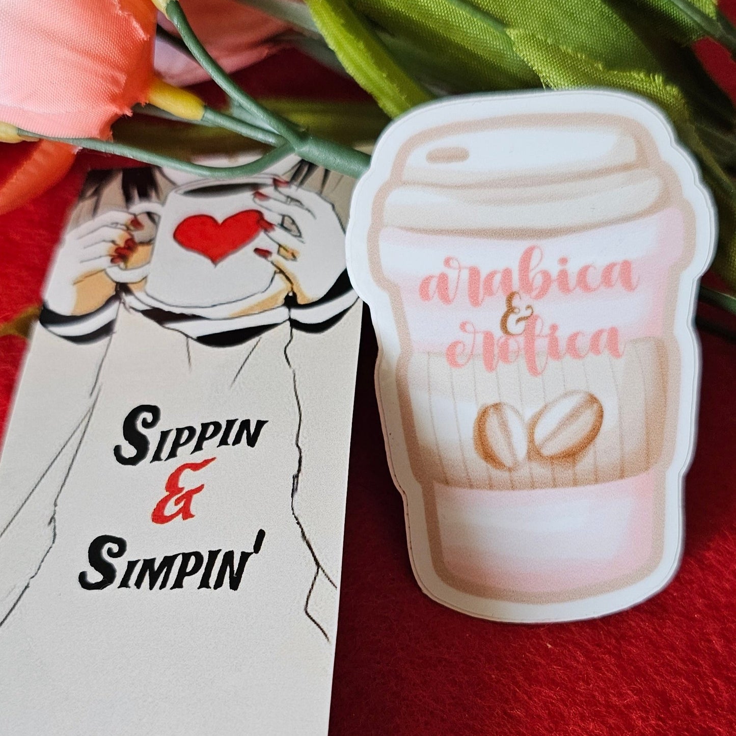 Arabica Erotica Sticker Set, Simpin & Sippin Bookmark Set