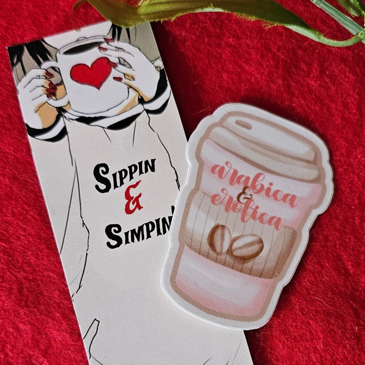 Arabica Erotica Sticker Set, Simpin & Sippin Bookmark Set