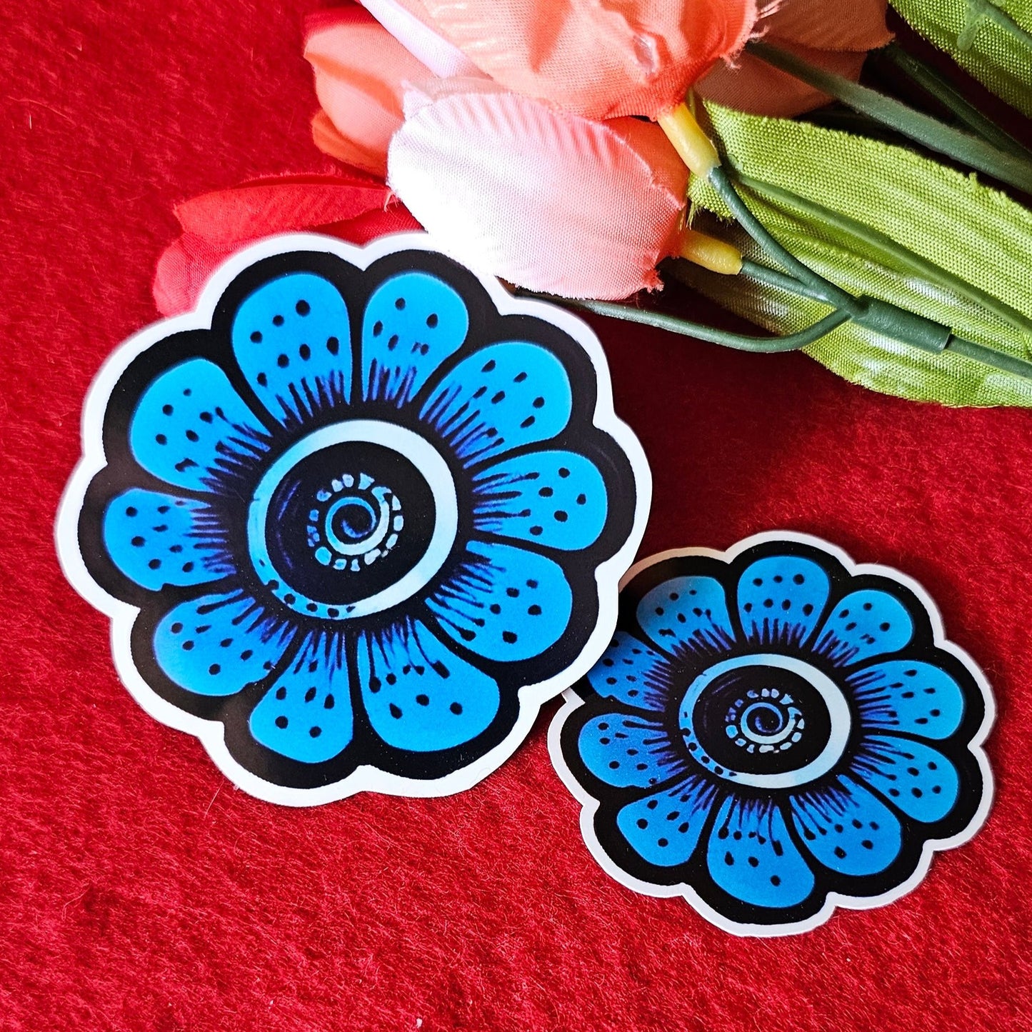 Evil Eye Flower Vinyl Sticker