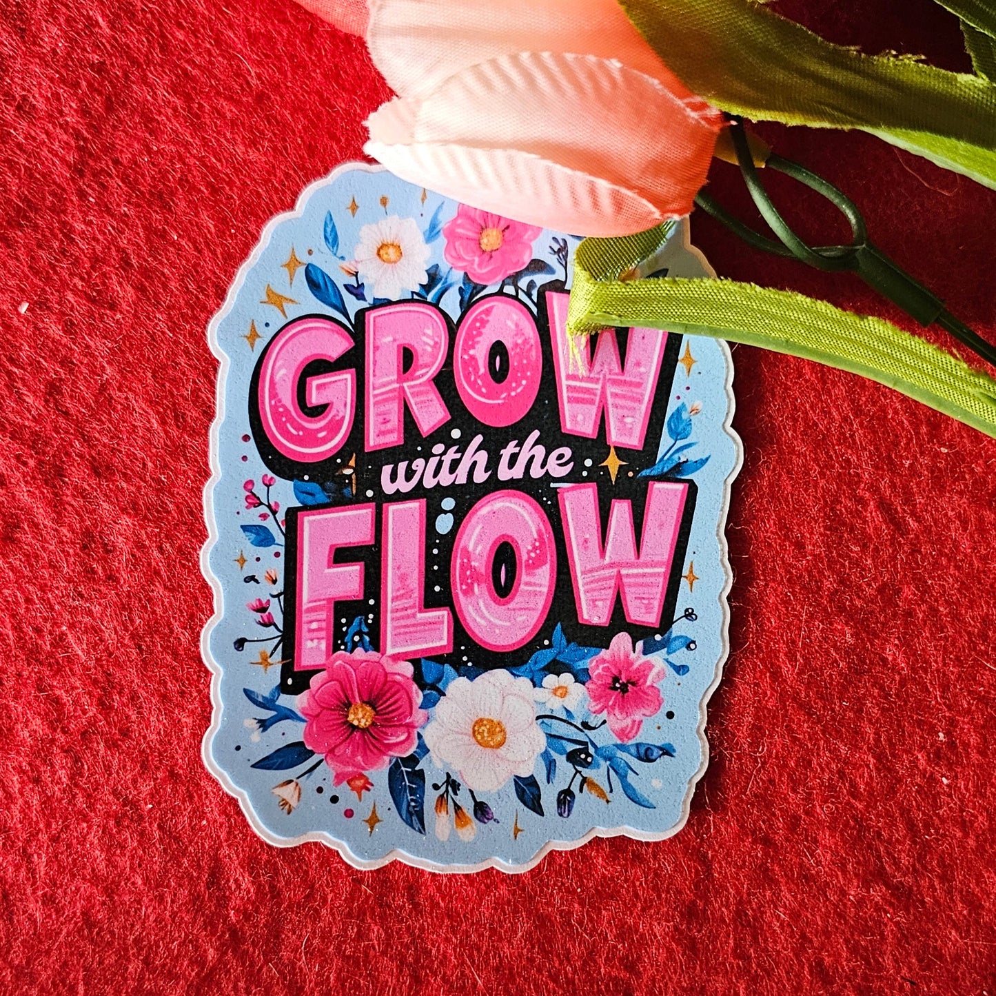 Grow With The Flow Vinyl Sticker