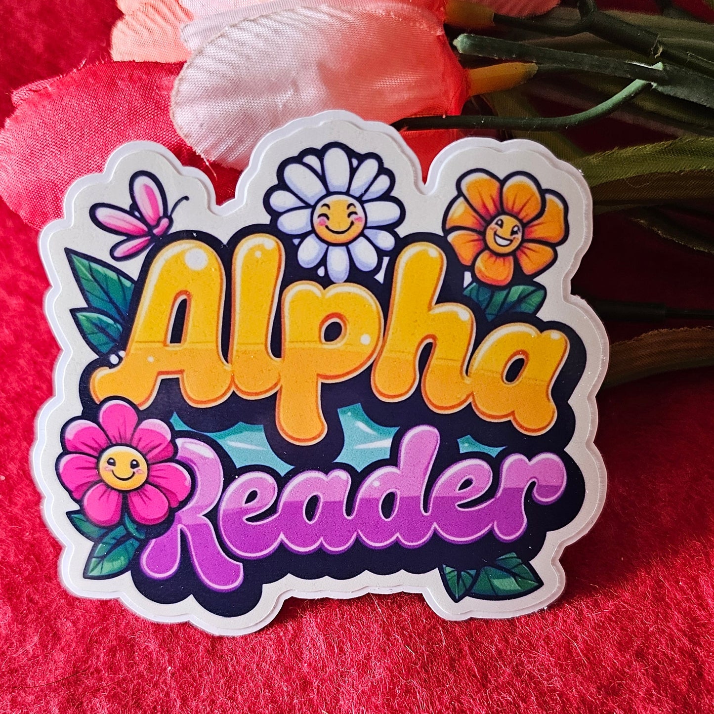 Alpha Reader Vinyl Sticker