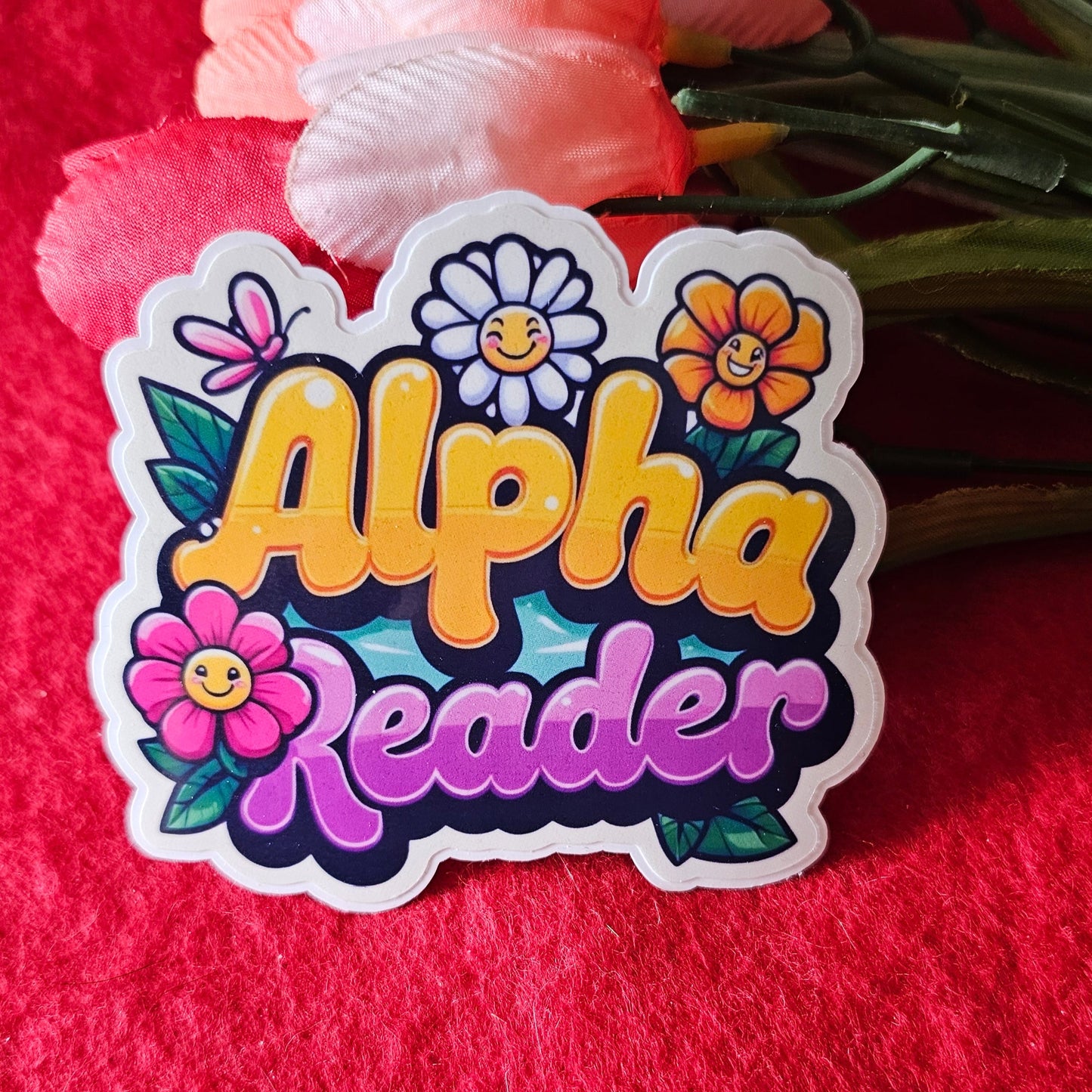 Alpha Reader Vinyl Sticker