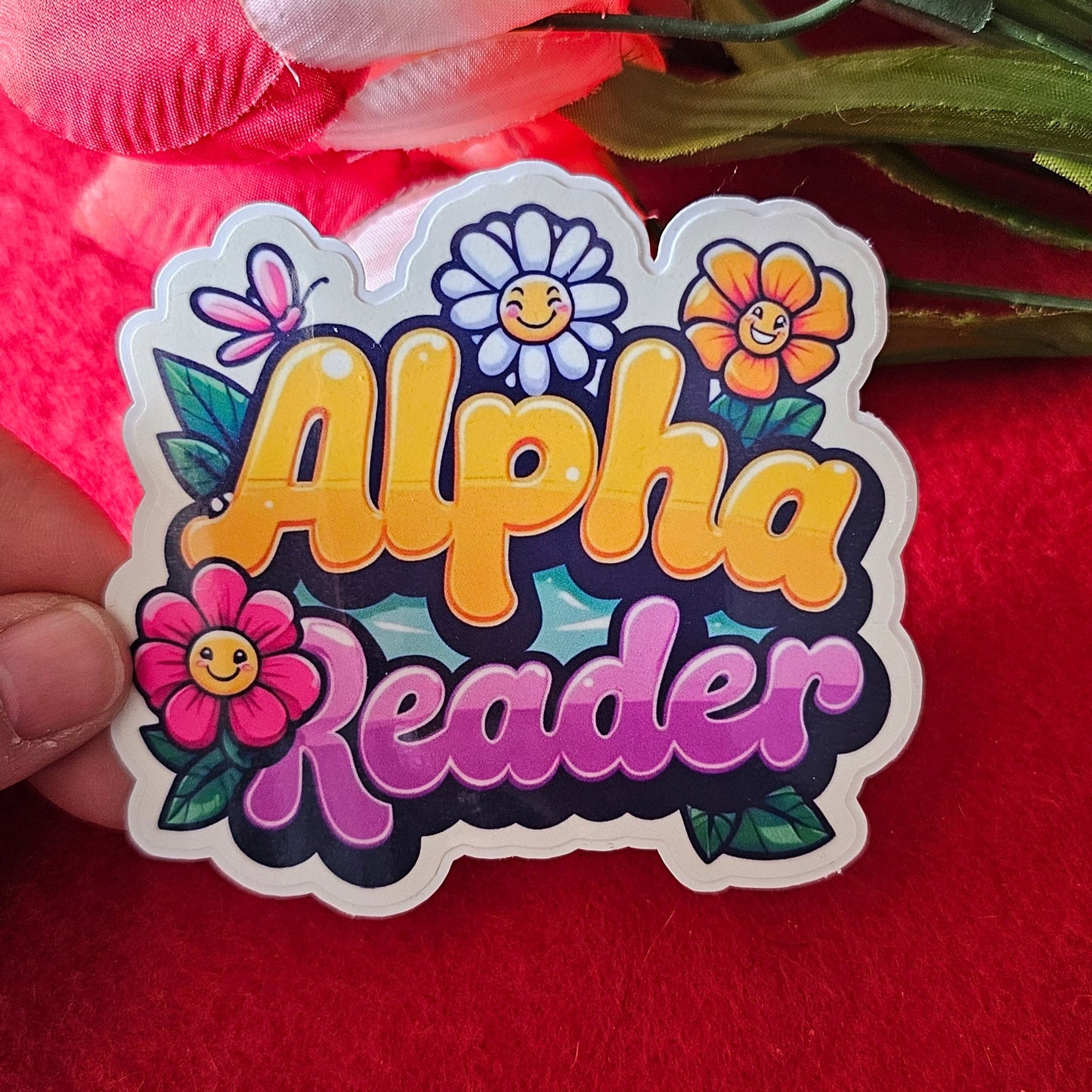 Alpha Reader Vinyl Sticker