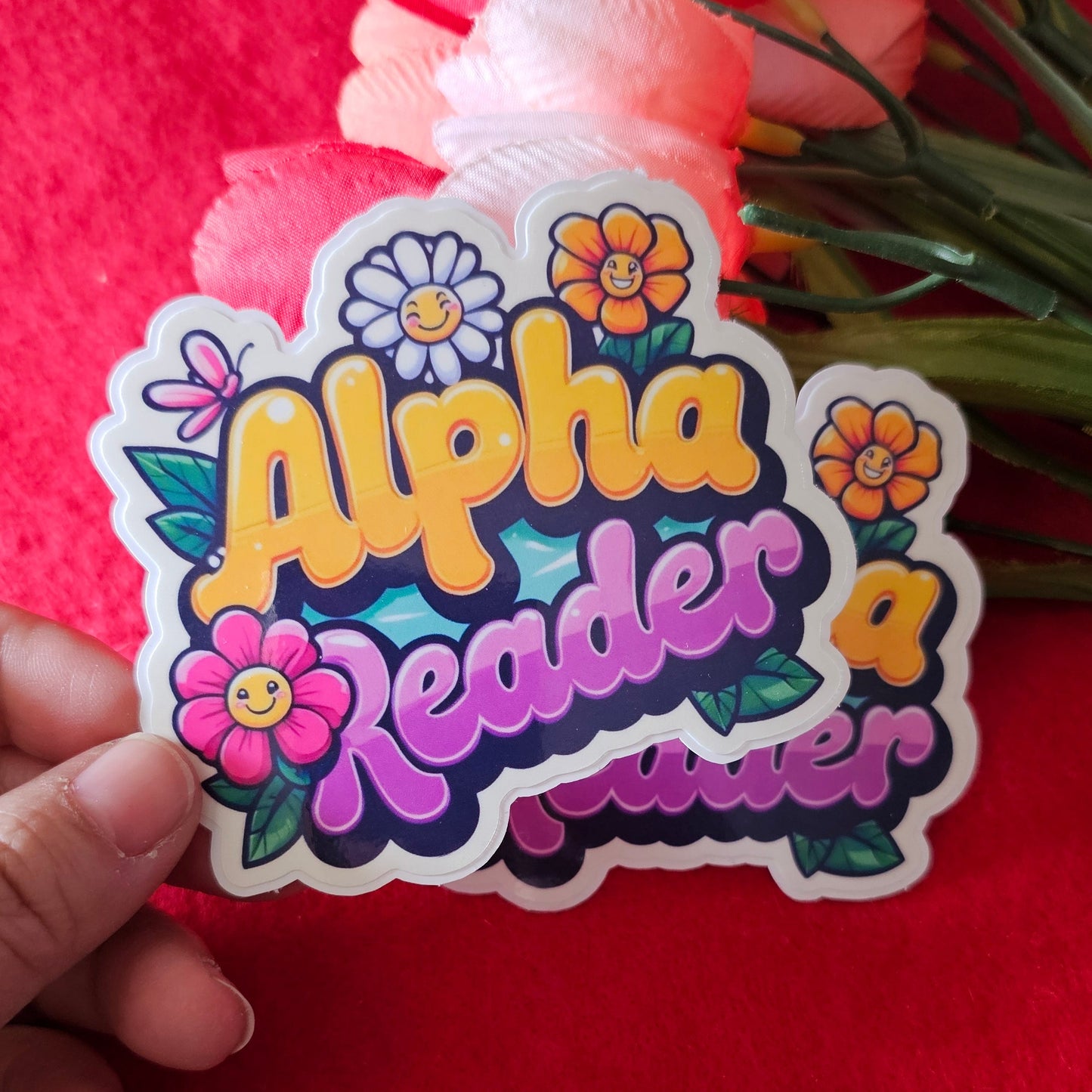 Alpha Reader Vinyl Sticker