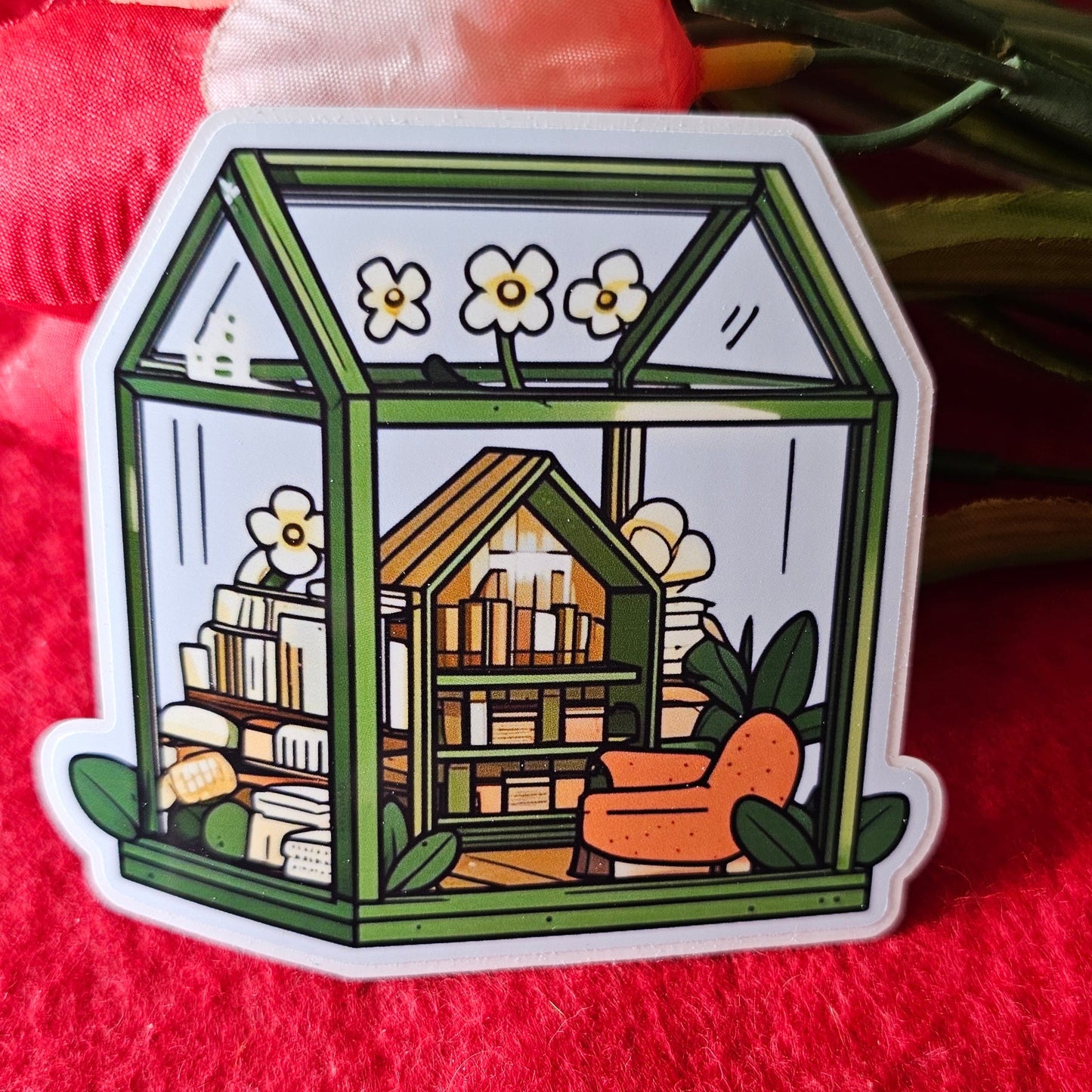 Glass Library Vinyl Sticker