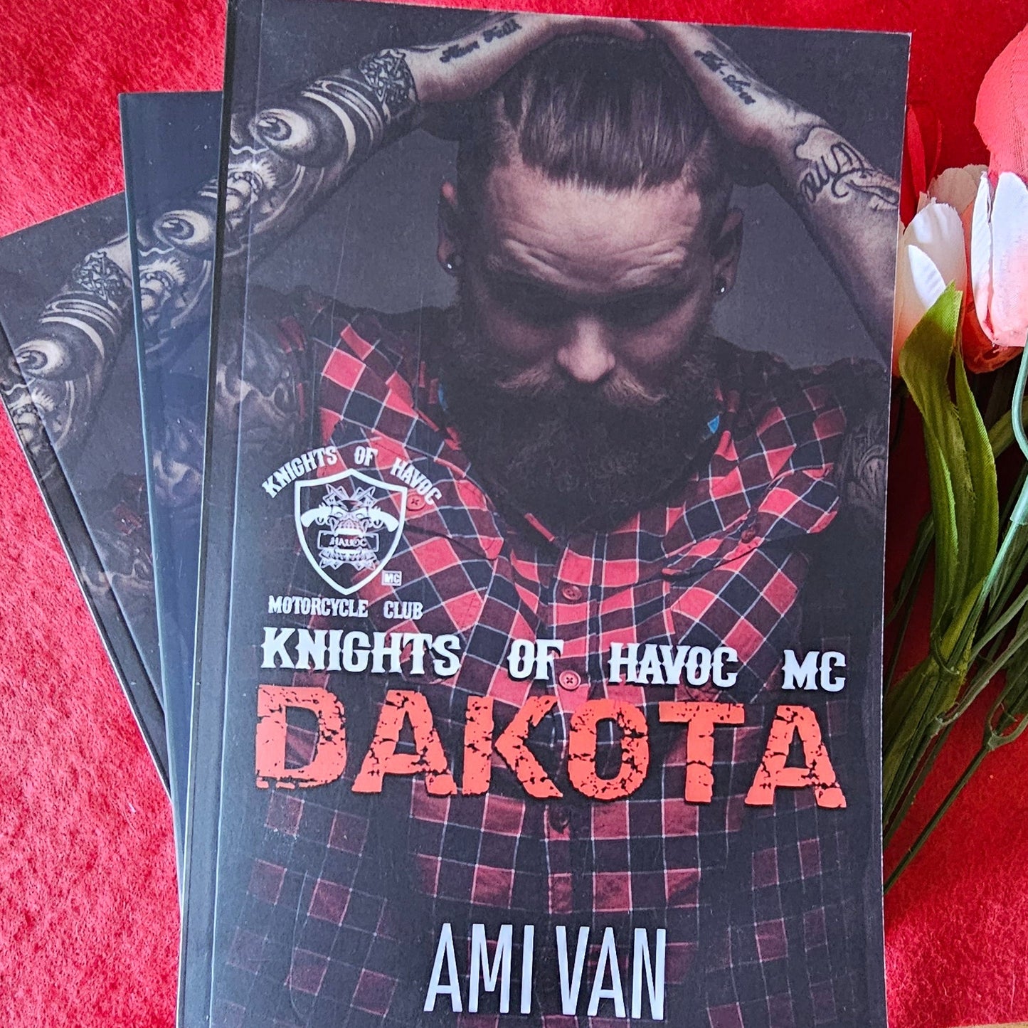 DAKOTA Signed Paperback Copy, Author Ami Van, Book 1, Knights of Havoc MC Series