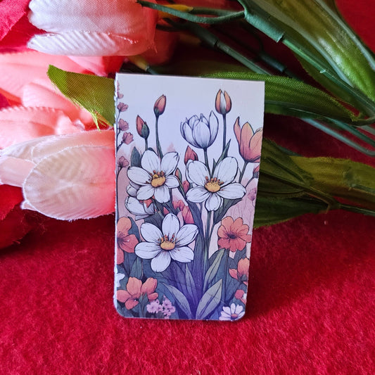 Fall Flowers Magnetic Bookmark