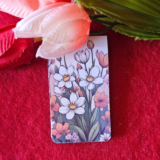 Fall Flowers Magnetic Bookmark