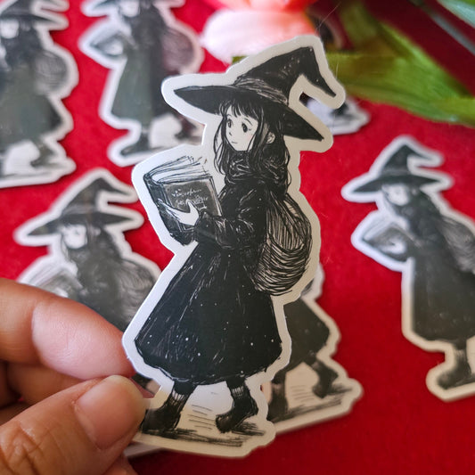 Witchy Reader Vinyl Sticker