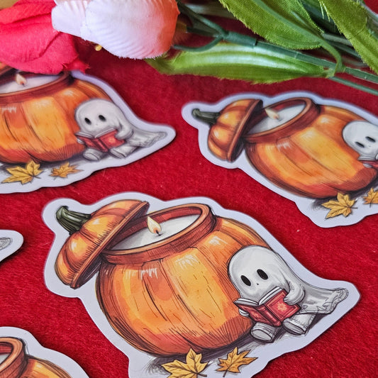 Reading Ghostie Vinyl Sticker