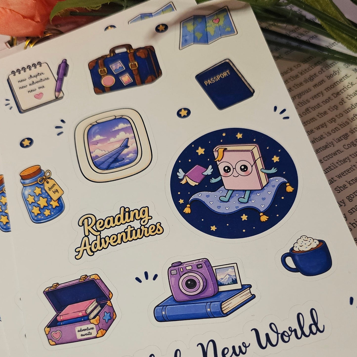 Bookie's Adventures Sticker Sheet