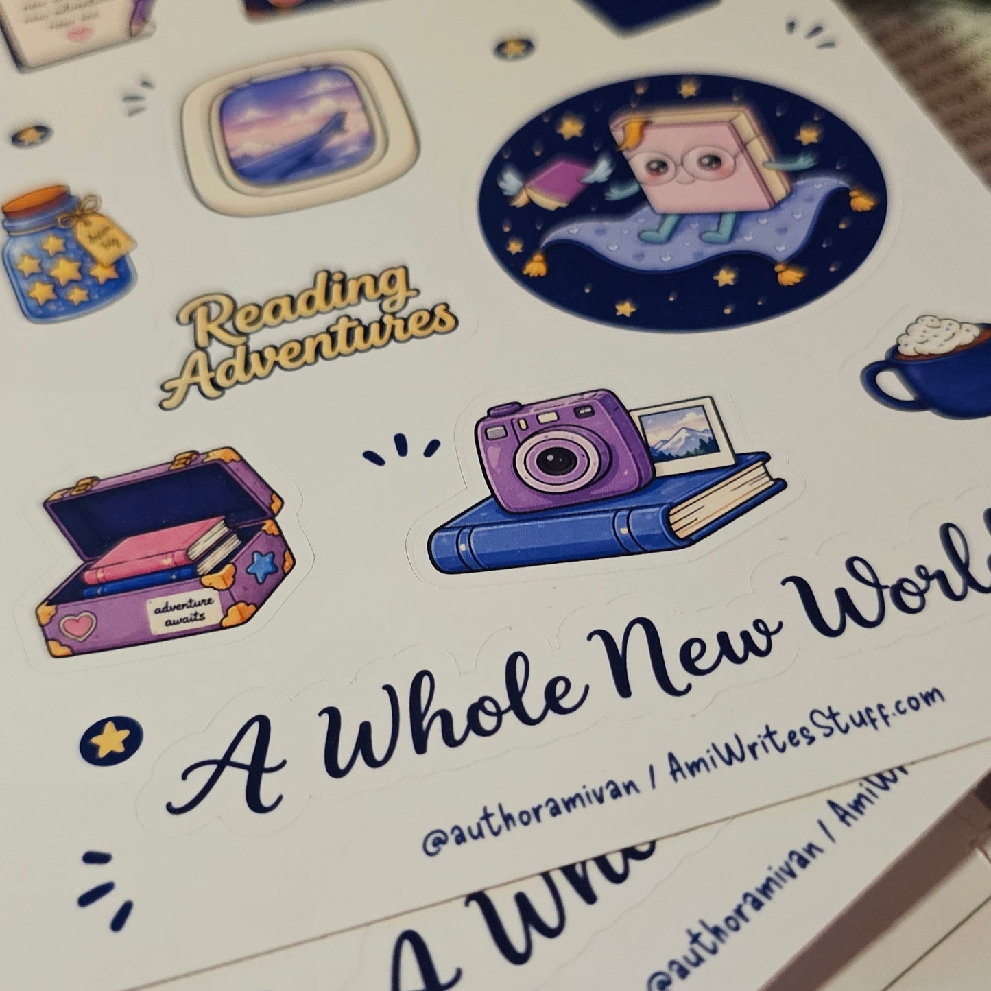 Bookie's Adventures Sticker Sheet