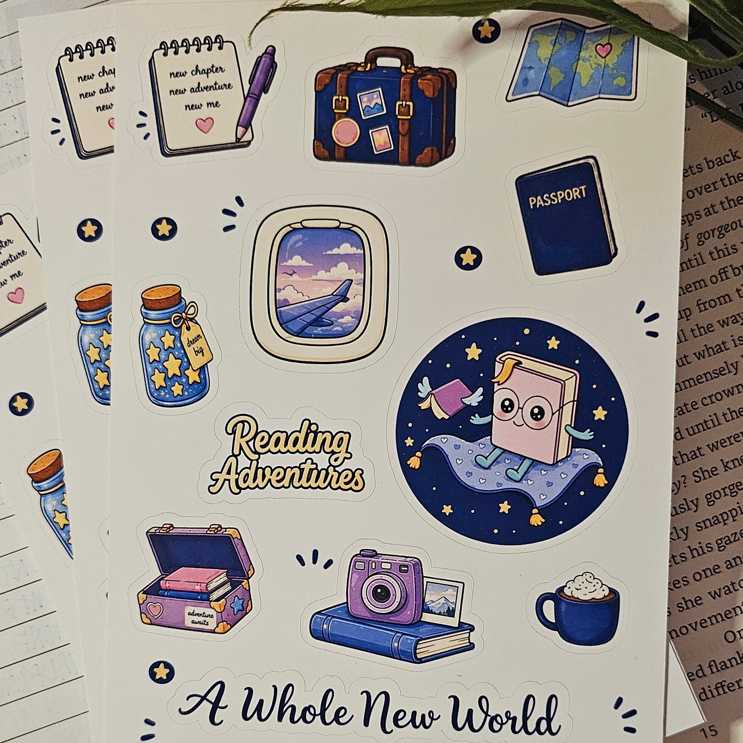 Bookie's Adventures Sticker Sheet