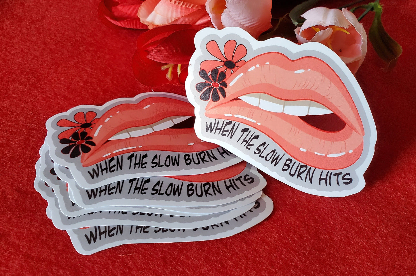 When The Slow Burn Hits Vinyl Sticker