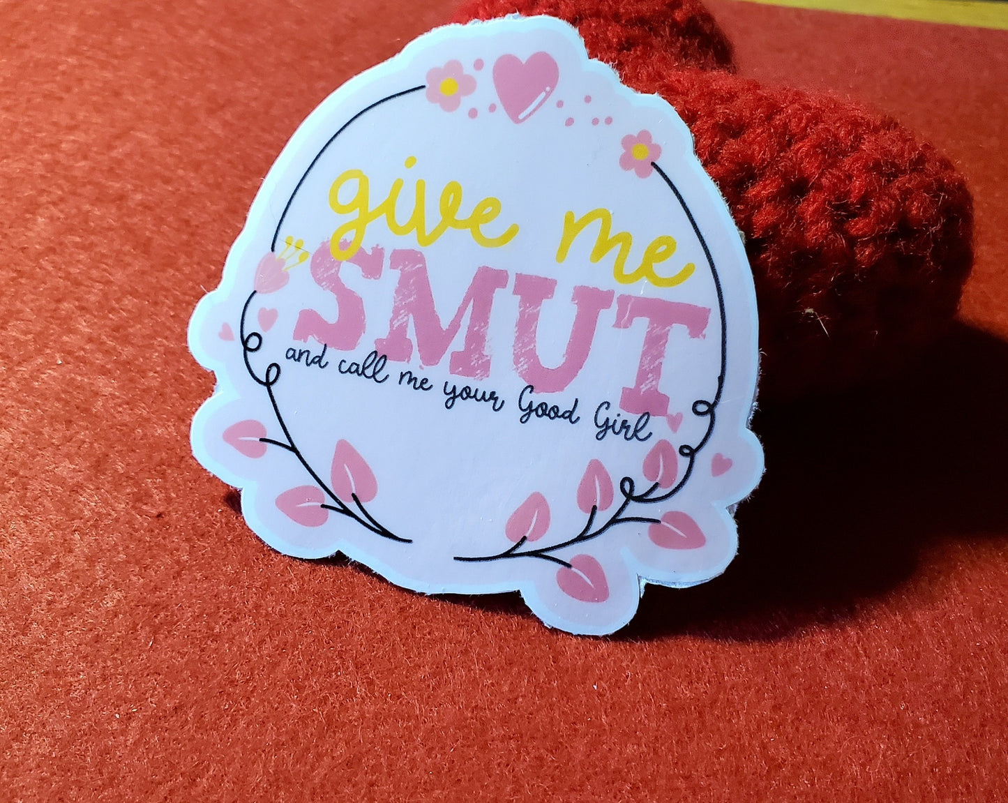 Give Me Smut Pink Vinyl Sticker