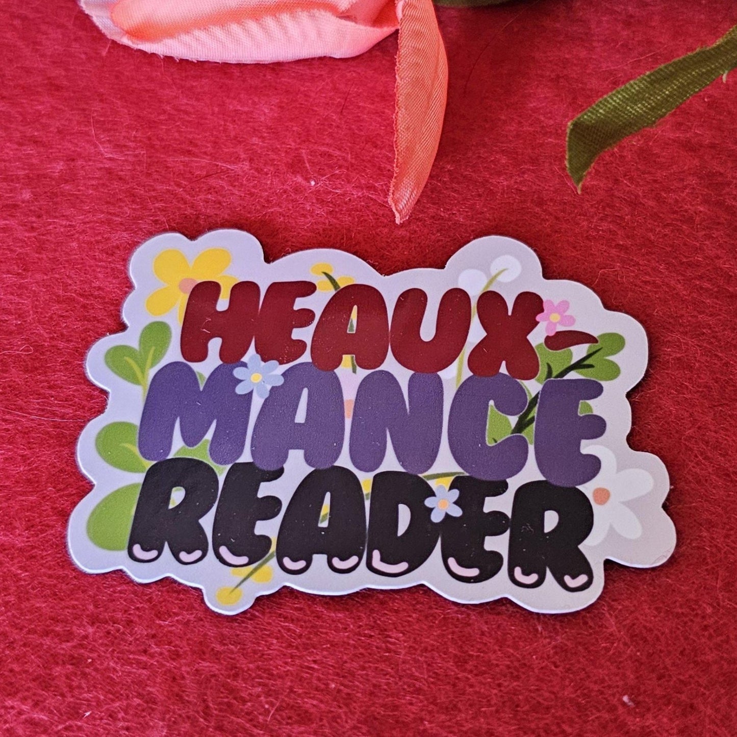 Heaux-Mance Reader Vinyl Sticker