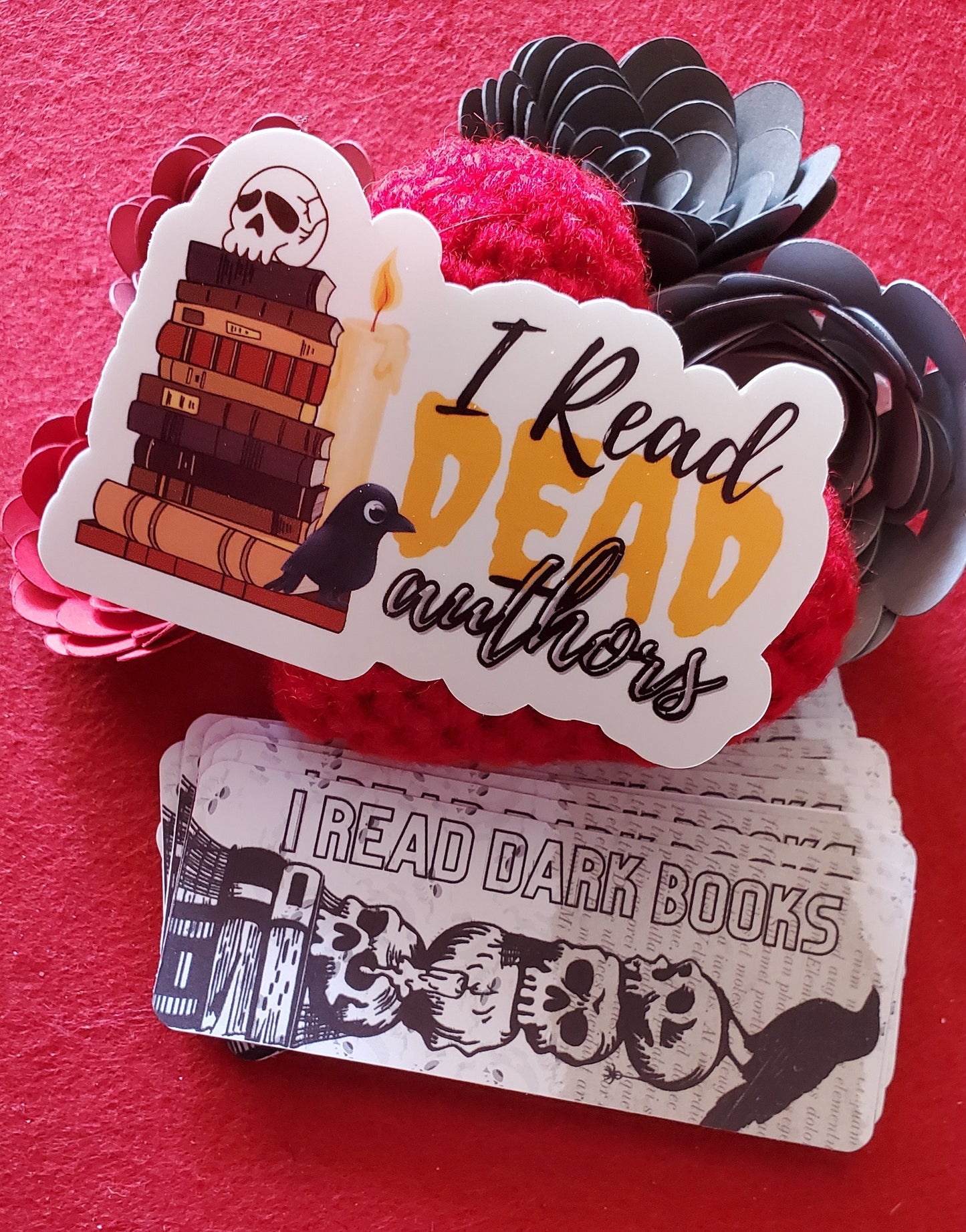 I Read Dead Authors Vinyl Sticker