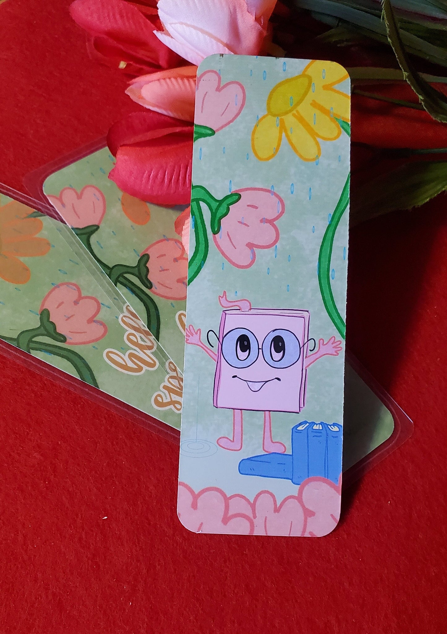 Bookie Booktrovert Hello Spring Bookmark