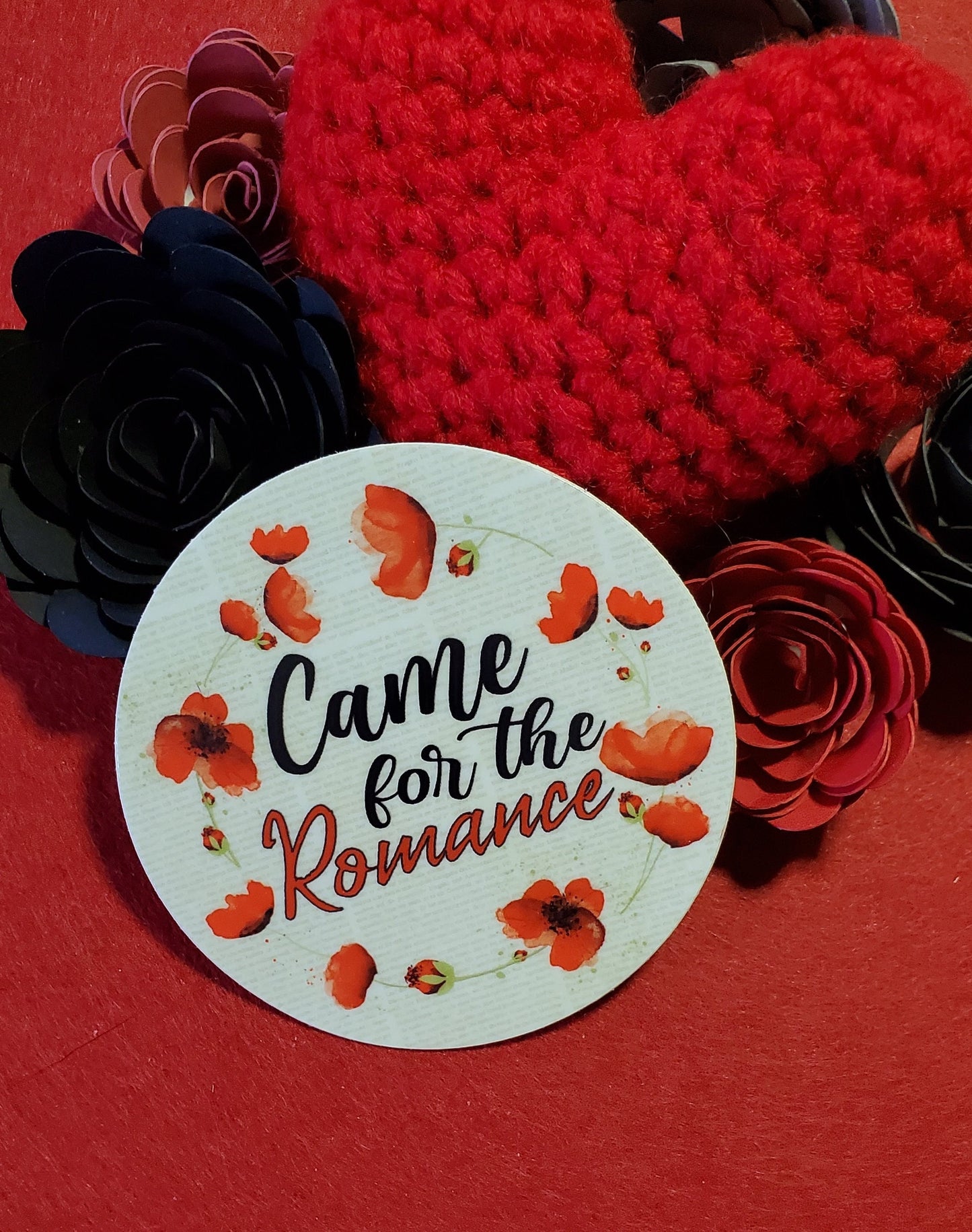 Came For The Romance Matte Vinyl Sticker