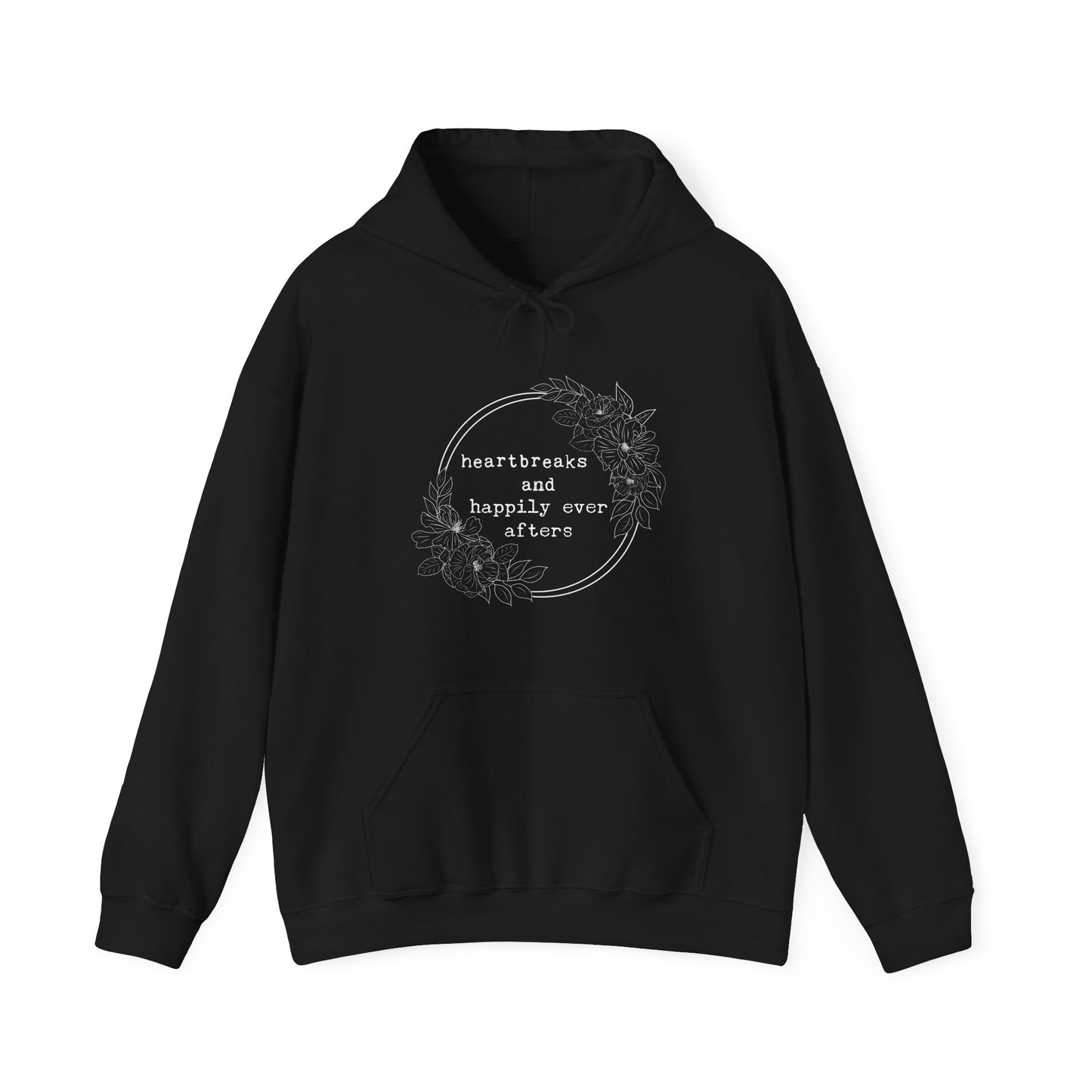 Heartbreaks and HEA Hooded Sweatshirt, Bookish Sweater