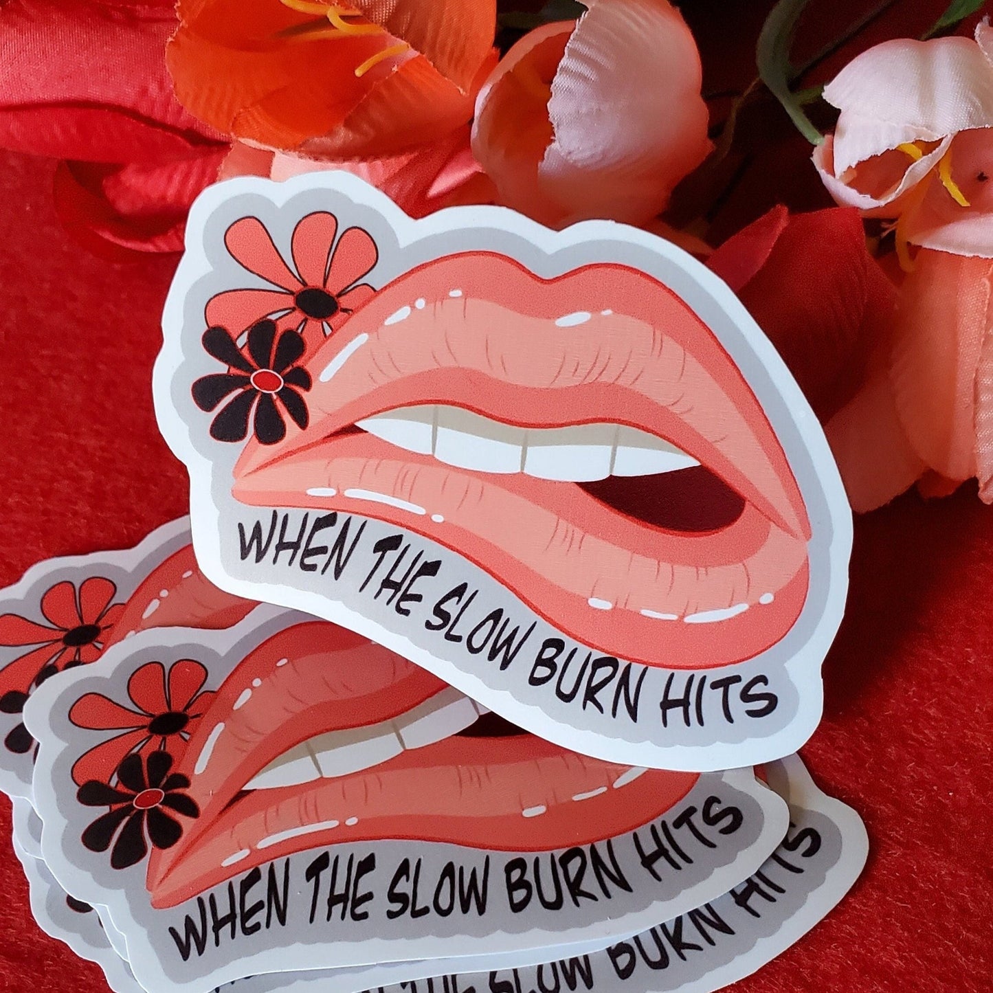 When The Slow Burn Hits Vinyl Sticker