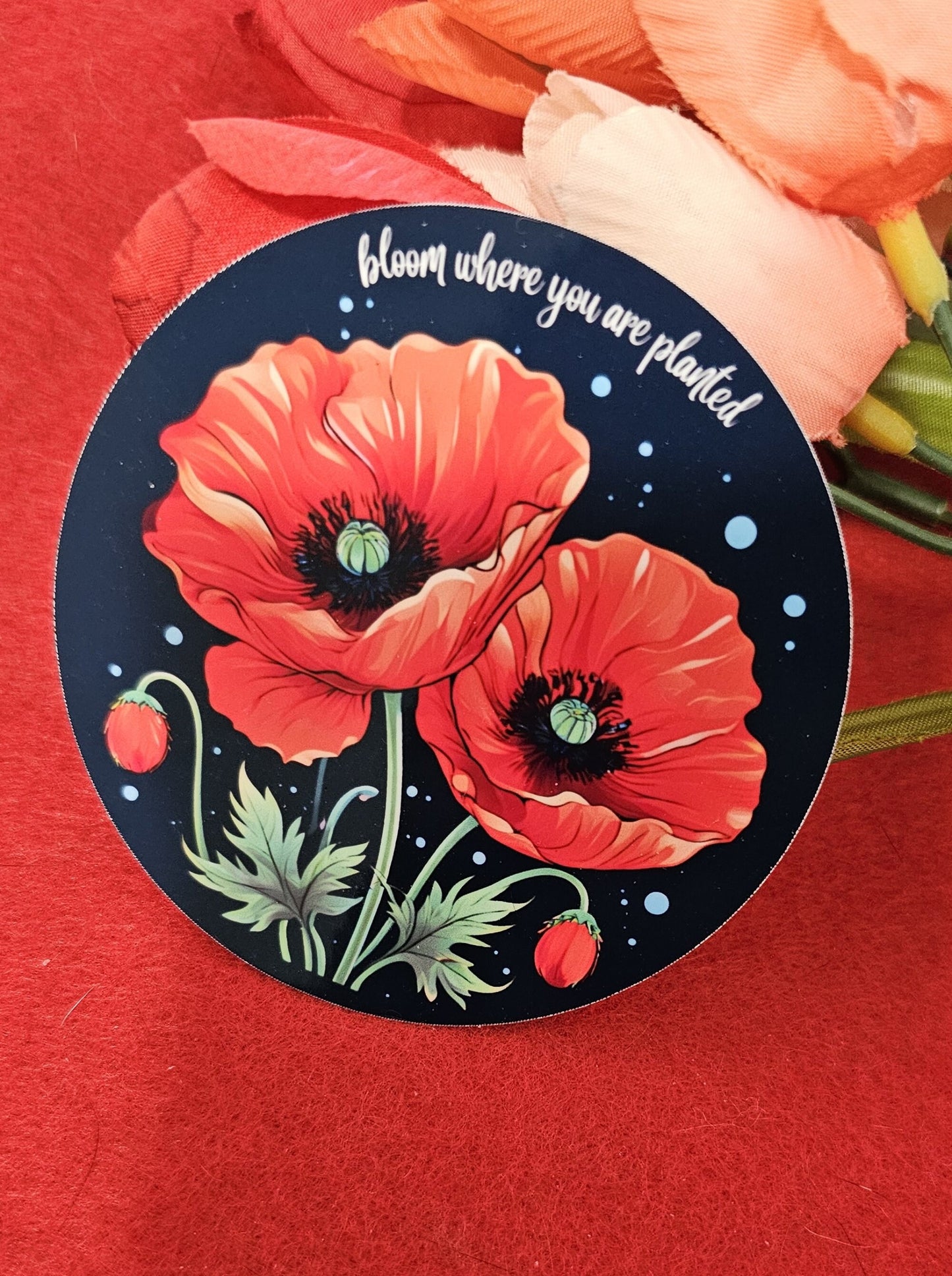 Bloom Where You Are Planted Vinyl Sticker