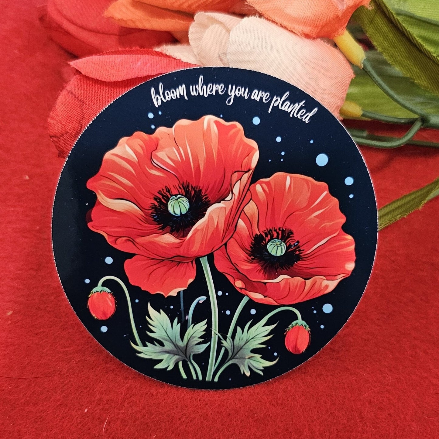 Bloom Where You Are Planted Vinyl Sticker