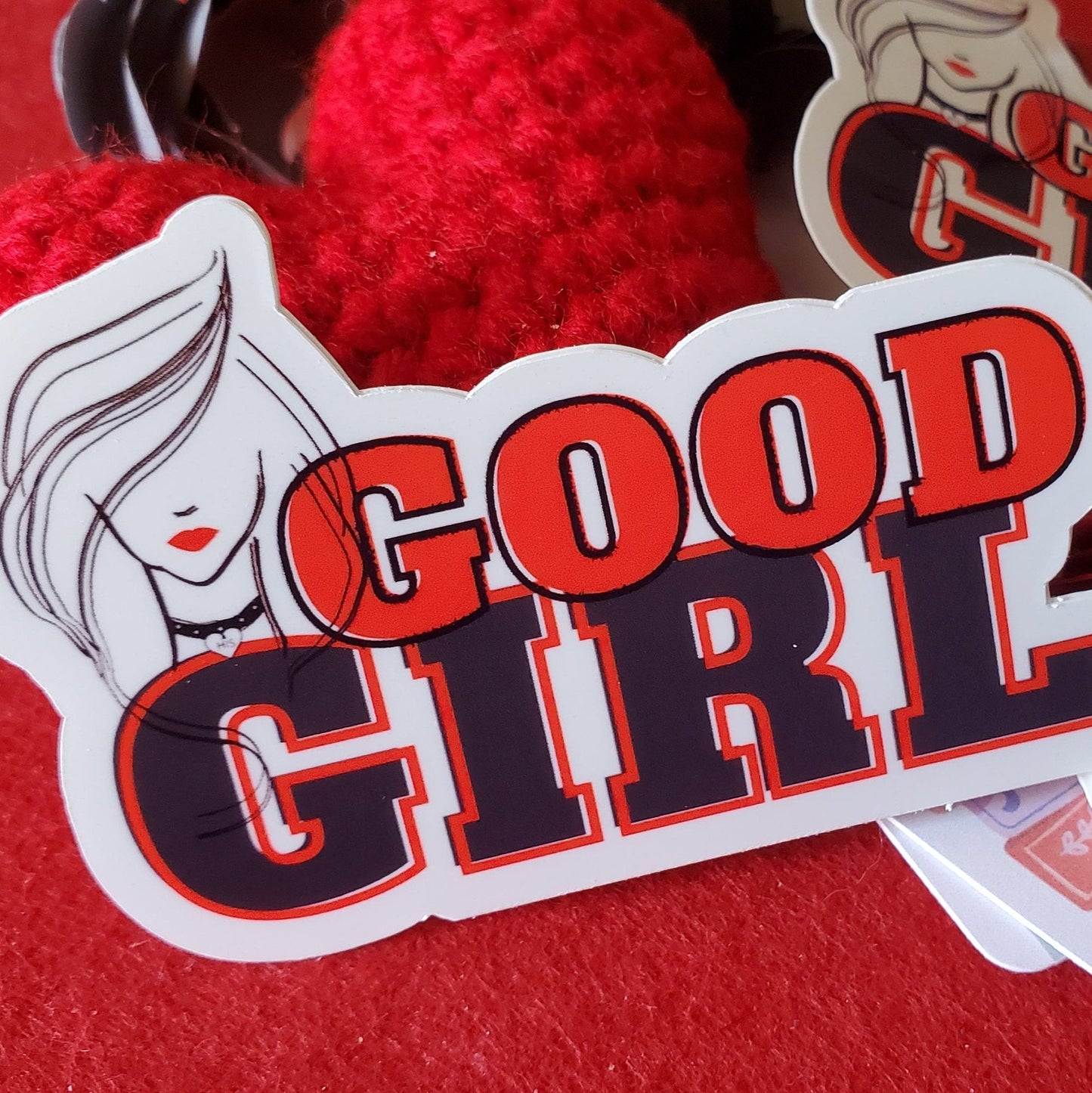 Good Girl Bookish Vinyl Sticker