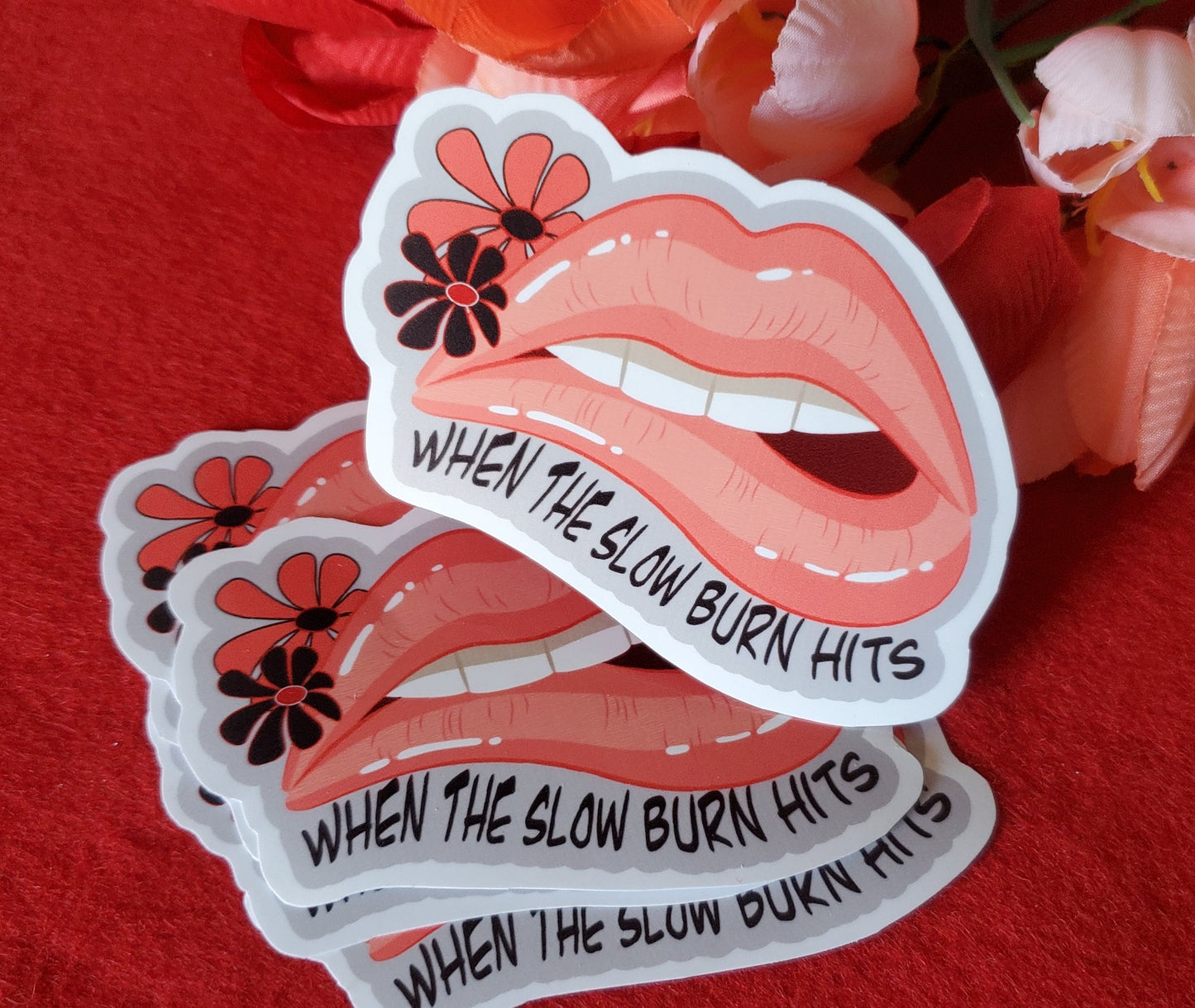 When The Slow Burn Hits Vinyl Sticker