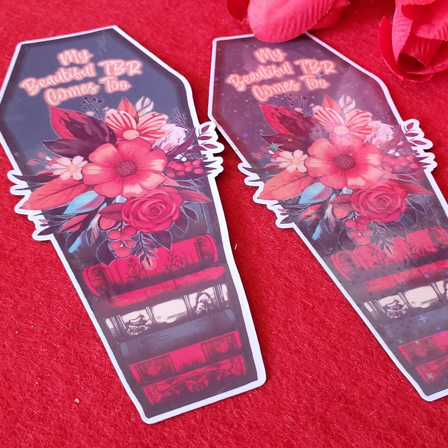 Coffin TBR Laminated Bookmark