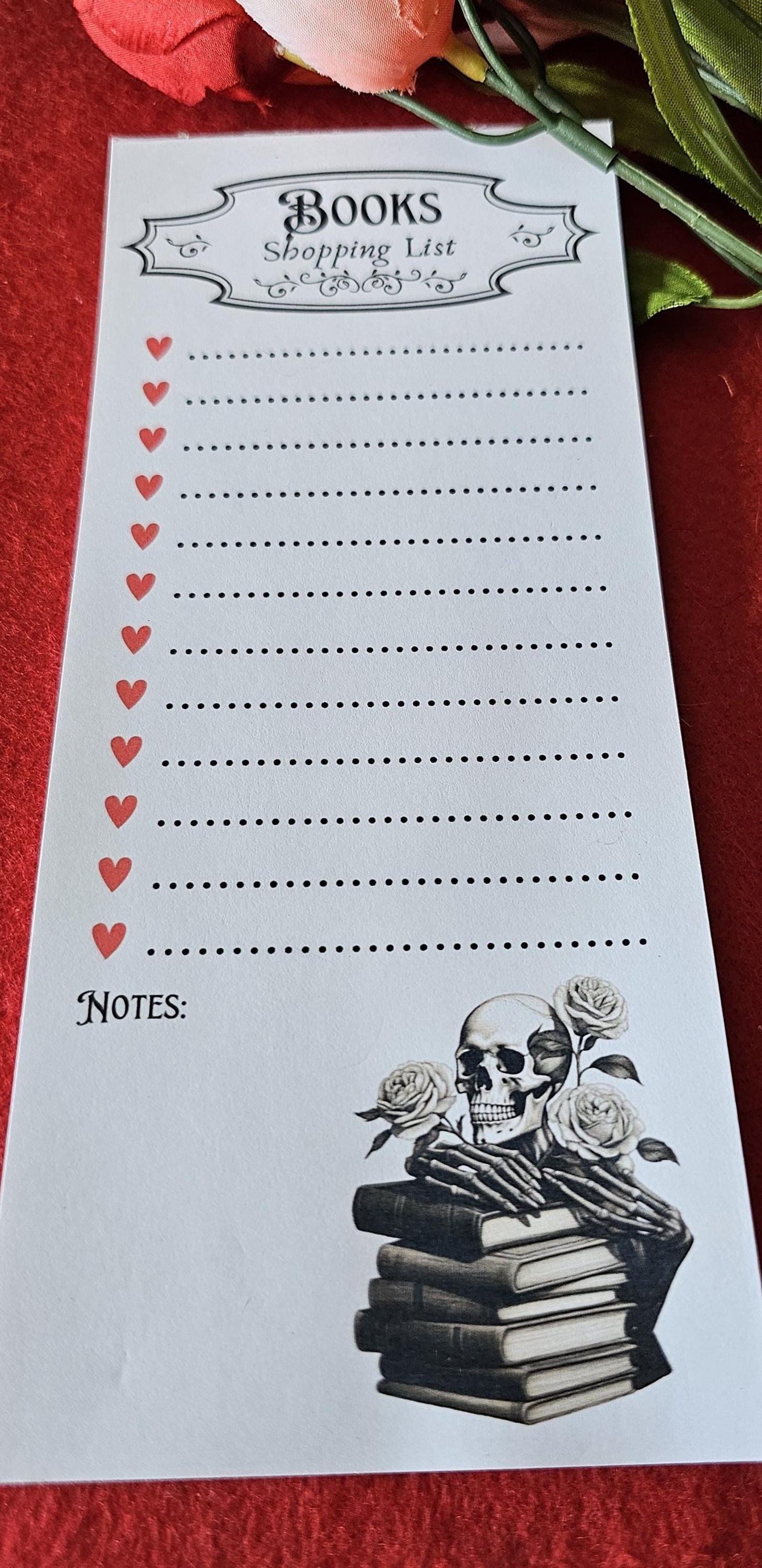 Books Shopping List Tear Away Notepad