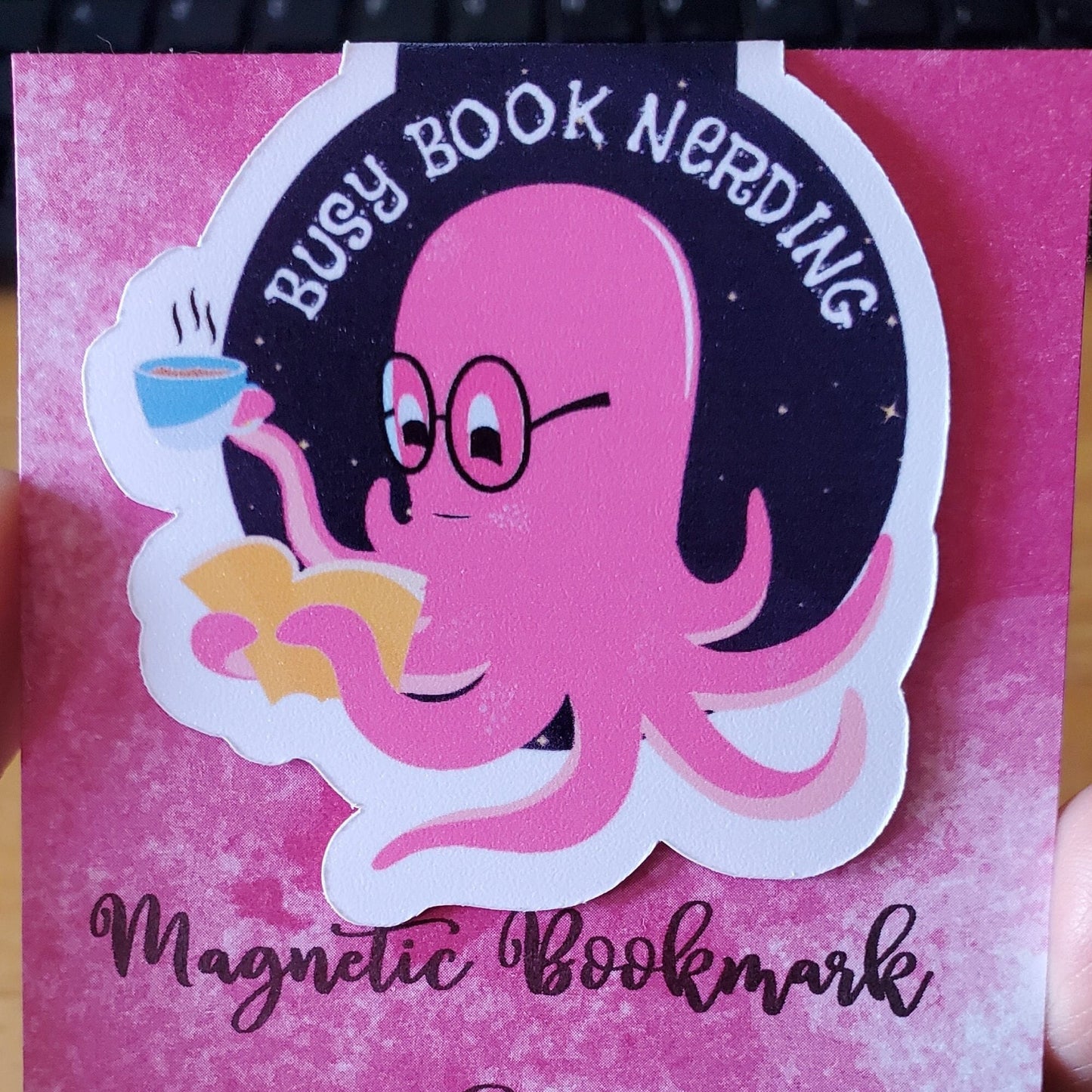 Busy Book Nerding Magnetic Bookmark